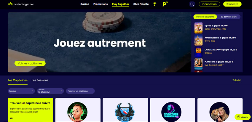 Casino Together, un très bon casino en ligne pour jouer à plusieurs